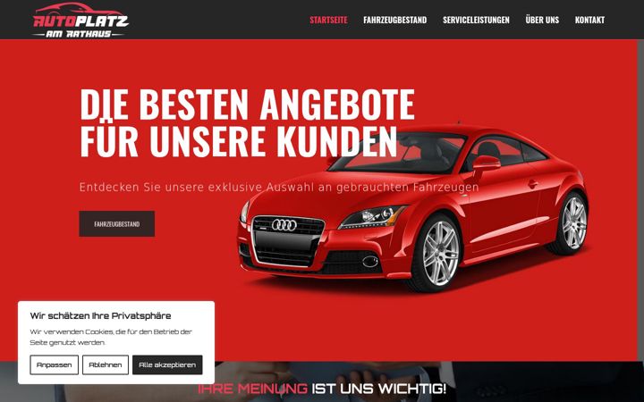 Ekrānuzņēmums no autoplatz-am-rathaus.de