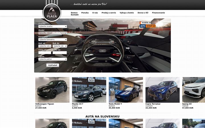 Screenshot of autoplaza.sk