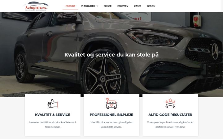 Screenshot of autopleje.nu