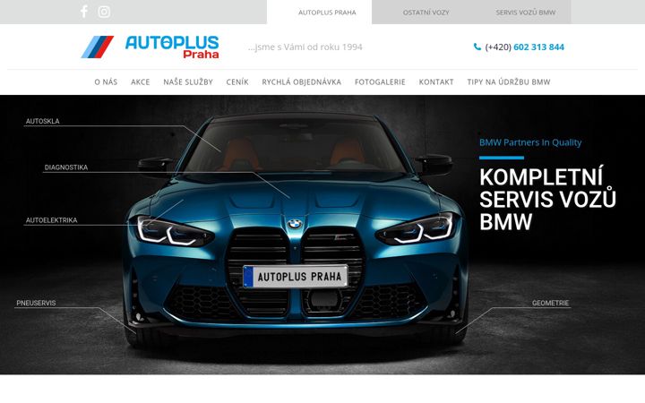 Screenshot di autopluspraha.cz