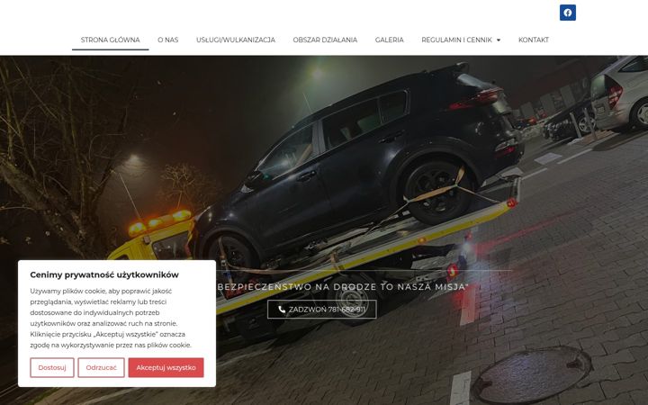 Screenshot of autopomoc-transserwis.com