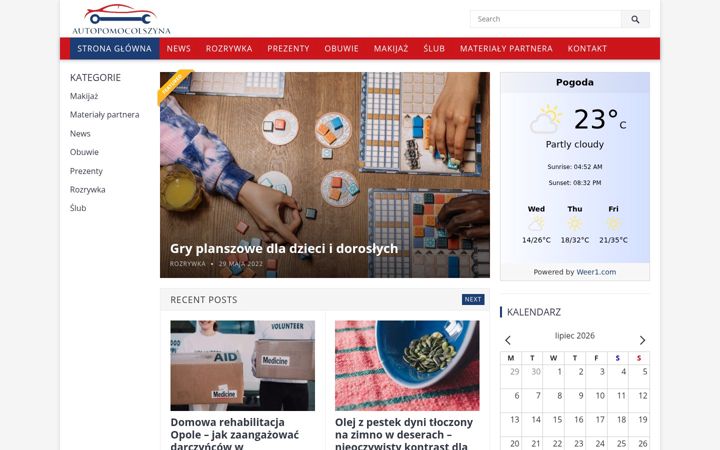 Screenshot of autopomocolszyna.pl