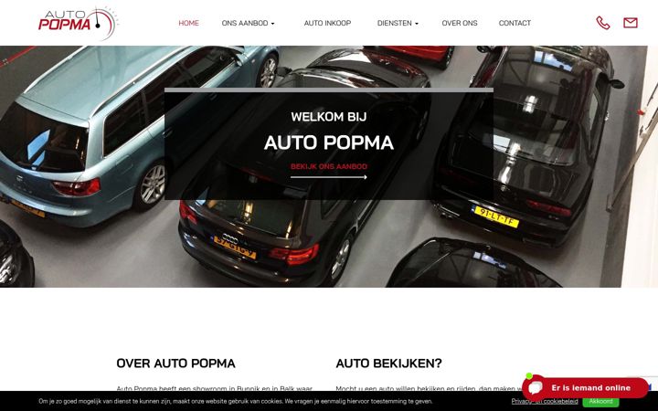 Екранна снимка на autopopma.com