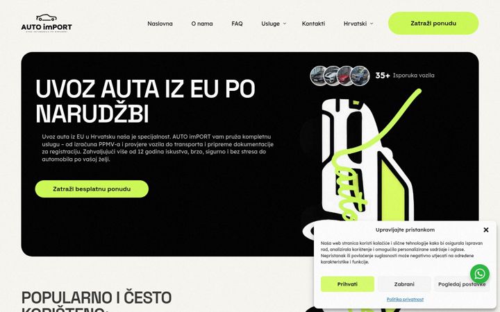 Екранна снимка на autoport.hr