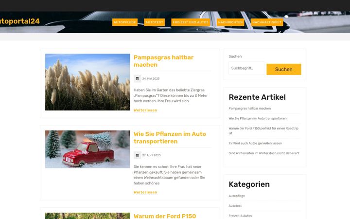 Screenshot of autoportal24.net