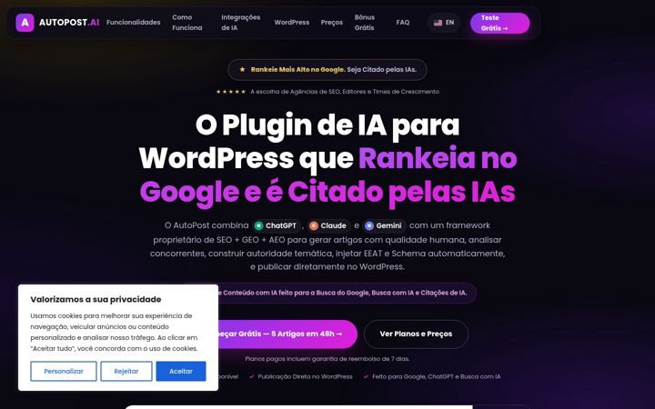 Screenshot of autopost.ai