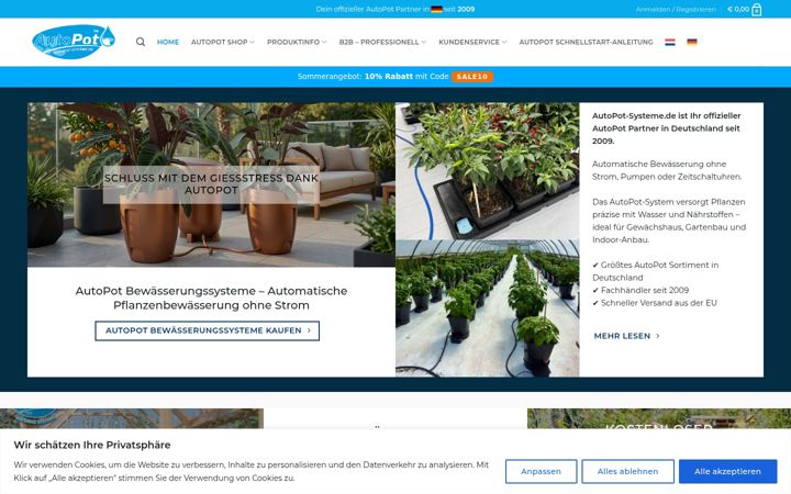 Екранна снимка на autopot-systeme.de