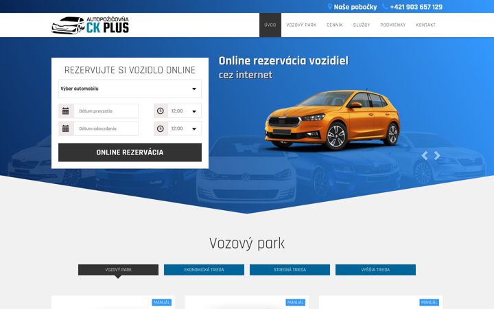 Екранна снимка на autopozicovna-ck.sk