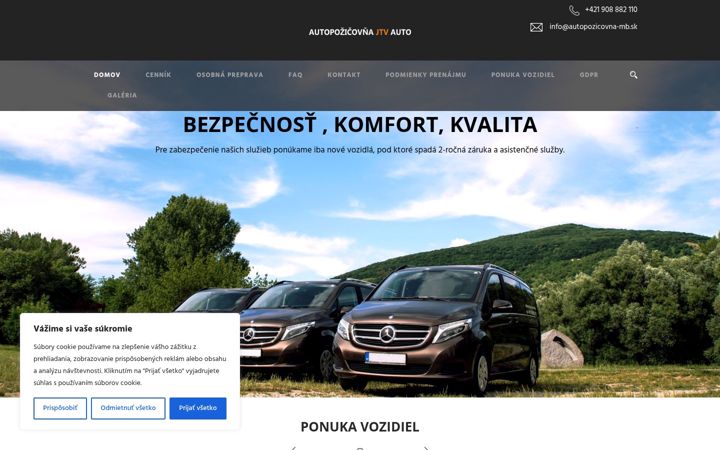 Screenshot of autopozicovna-mb.sk
