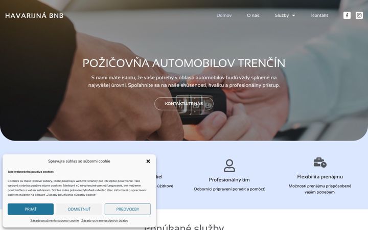 Screenshot stránky autopozicovnabnb.sk