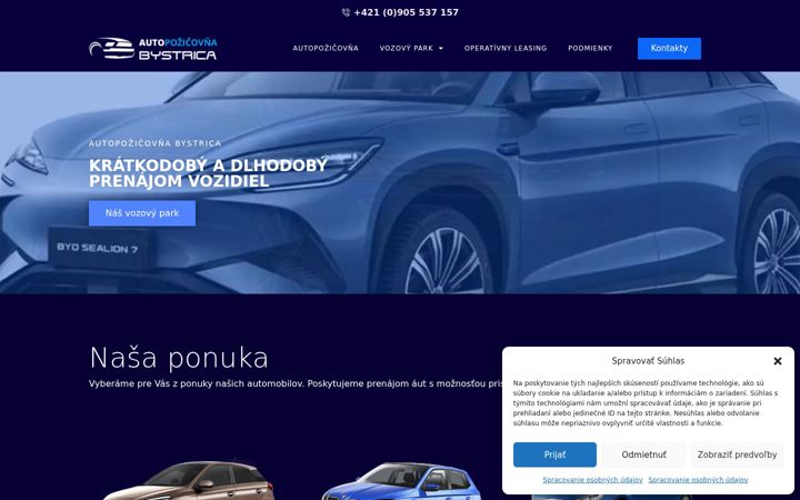 Screenshot of autopozicovnabystrica.sk