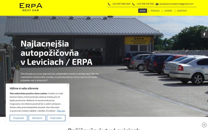 Screenshot of autopozicovnalevice.sk