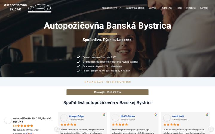 Screenshot of autopozicovnaskcar.sk