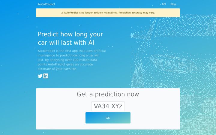 Screenshot of autopredict.co.uk