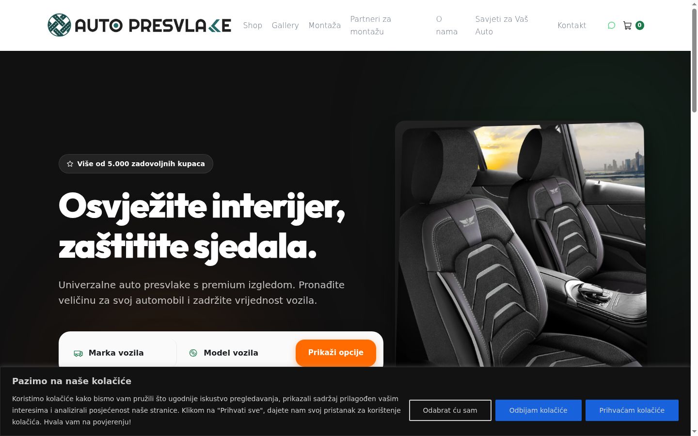 Zrzut ekranu banera zgody wyświetlanego przed jakąkolwiek interakcją