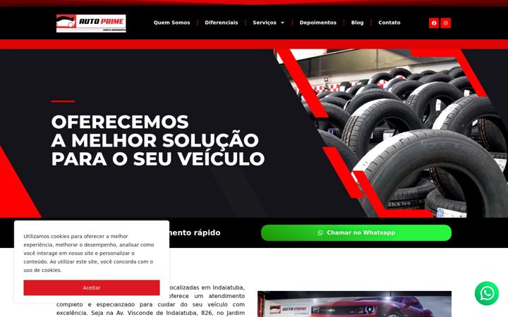 Zrzut ekranu autoprimepneus.com.br