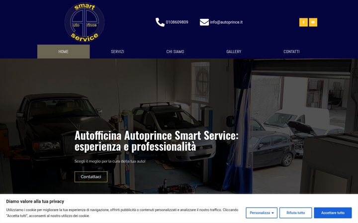Kuvakaappaus sivustosta autoprince.it
