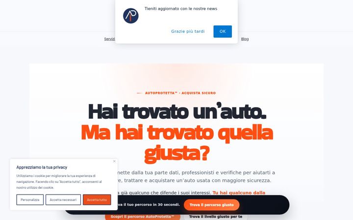 Screenshot of autoprotetta.it