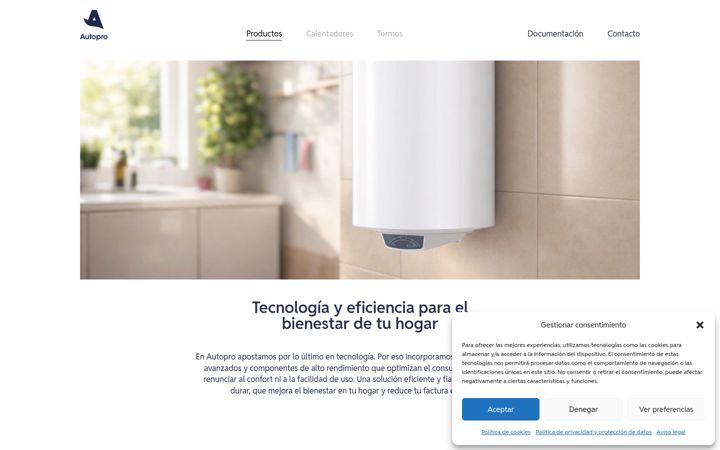 Screenshot of autoprothermic.com