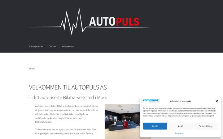 Screenshot of autopuls.no