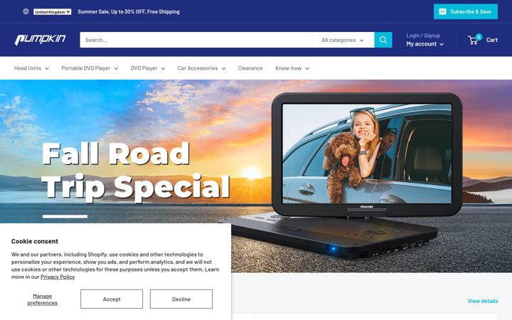 Screenshot of autopumpkin.co.uk