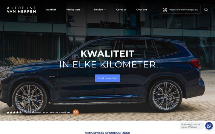 Screenshot of autopuntvanherpen.nl