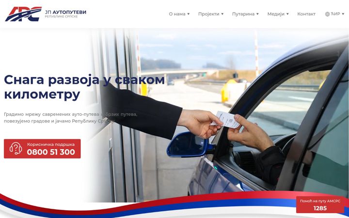 Screenshot stránky autoputevirs.com