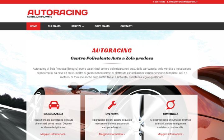 Screenshot of autoracingbologna.it