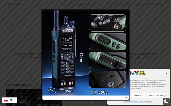 Screenshot of autoradia.pl