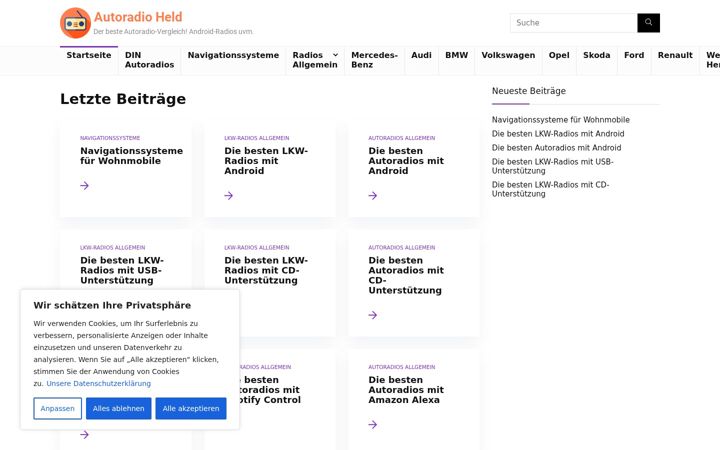 Screenshot of autoradioheld.de