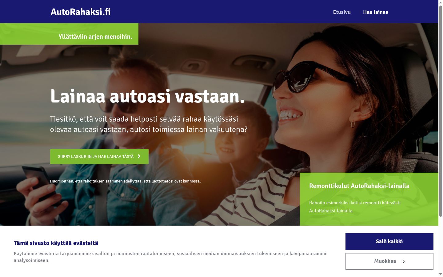 Screenshot tal-banner tal-kunsens muri qabel kwalunkwe interazzjoni