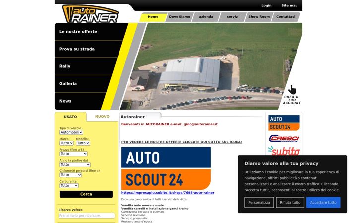 Screenshot του autorainer.it