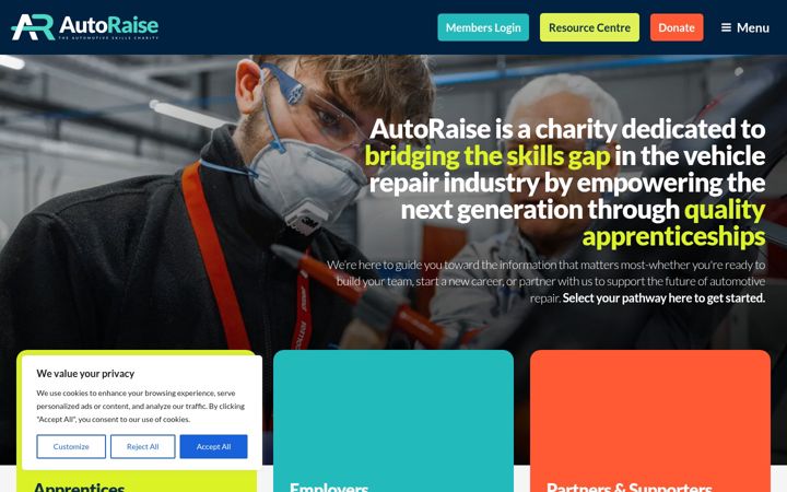 Screenshot του autoraise.co.uk