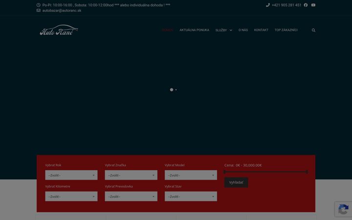 Screenshot of autoranc.sk