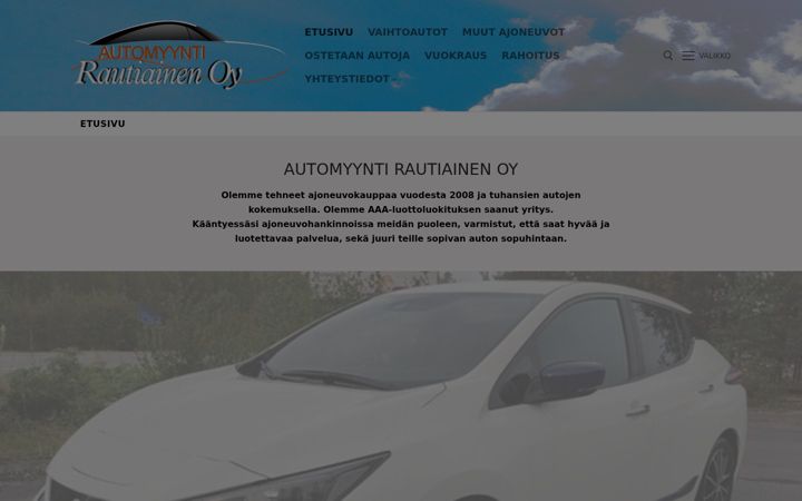 Screenshot of autorautiainen.fi