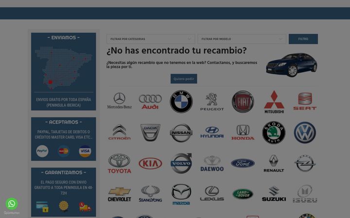 Screenshot of autorecambios.pro