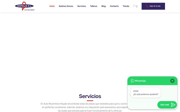 Екранна снимка на autorecambioshispalis.es