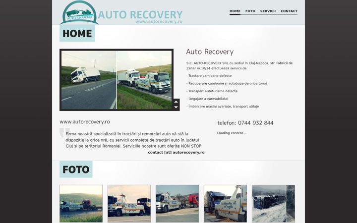 Screenshot of autorecovery.ro