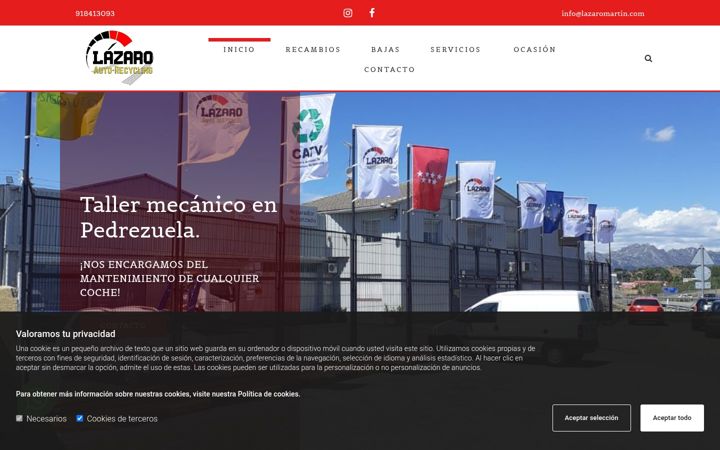 Screenshot of autorecyclinglazaro.es