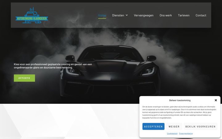 Snímek obrazovky autoreiniging-vlaanderen.be