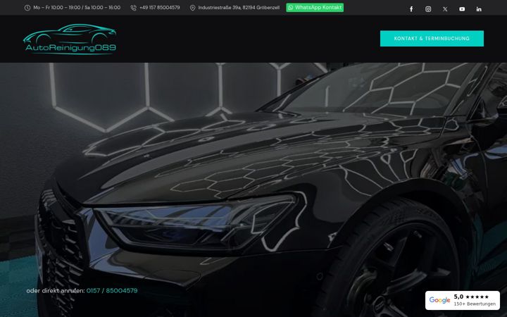 Képernyőkép: autoreinigung089.de