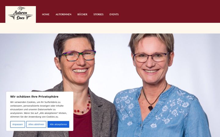 Screenshot von autoren-docs.de