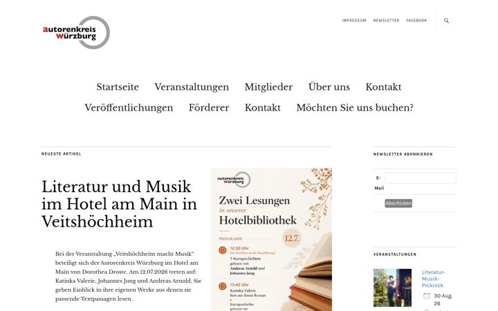 Screenshot von autorenkreis-wuerzburg.de