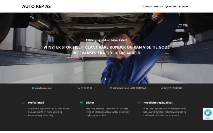 Screenshot of autorep-as.no