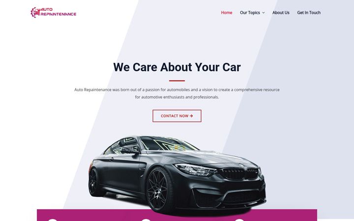 Screenshot of autorepaintenance.com