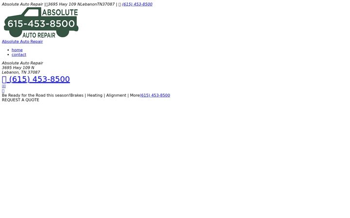 Screenshot of autorepairlebanontn.com