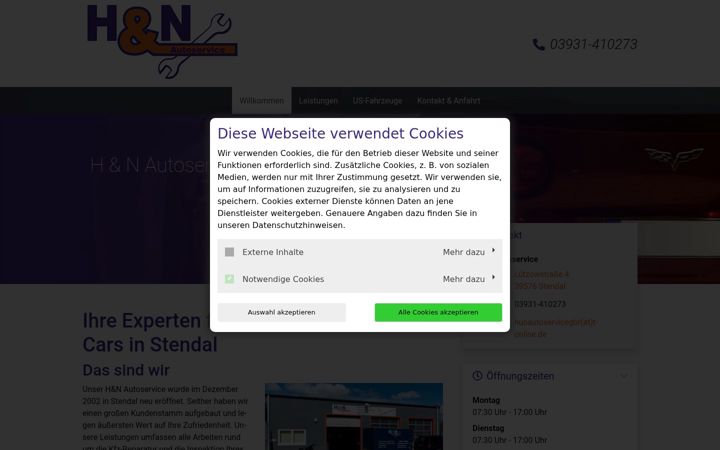 Képernyőkép: autoreparaturen-stendal.de