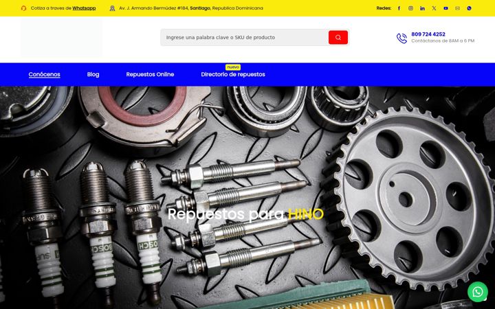 Screenshot of autorepuestosjuan.com.do