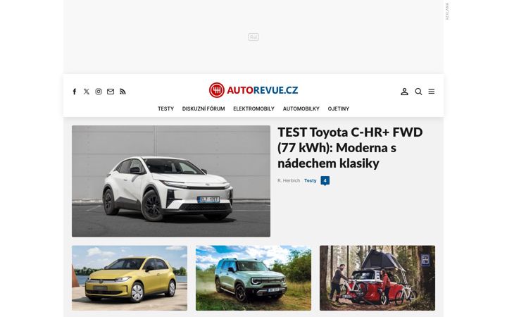 Screenshot of autorevue.cz