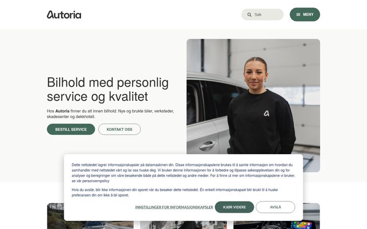 Screenshot of autoria.no